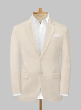 Beige Stretch Chino Jacket