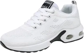 Cathalem Womens OrthopedicSneakers Air Cushion Running Shoes Tennis Walking Shoes Mesh Breathable Gym Work Fashion Sneakers