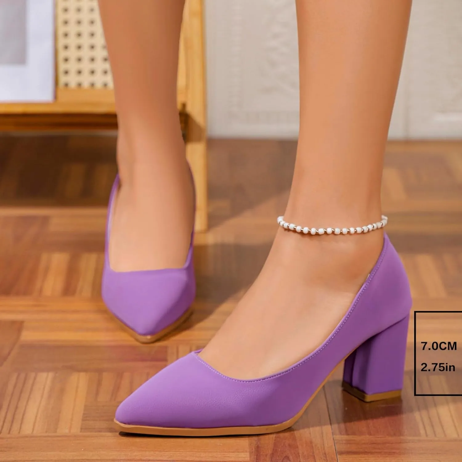 Chunky Heels for Women Open Toe Block Heeled Mid Heels Sandals with Ankle Strap Pumps Wedding Sandals Dress Shoes