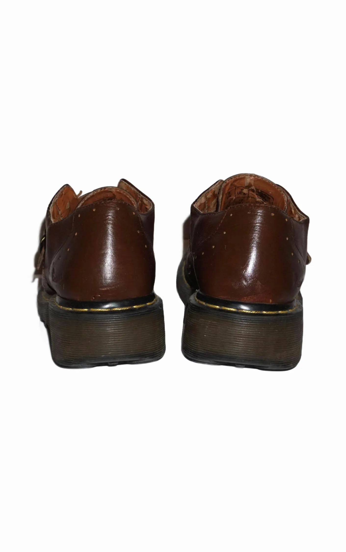 DR.MARTENS Vintage Monk Strap Buckle Chunky Boots