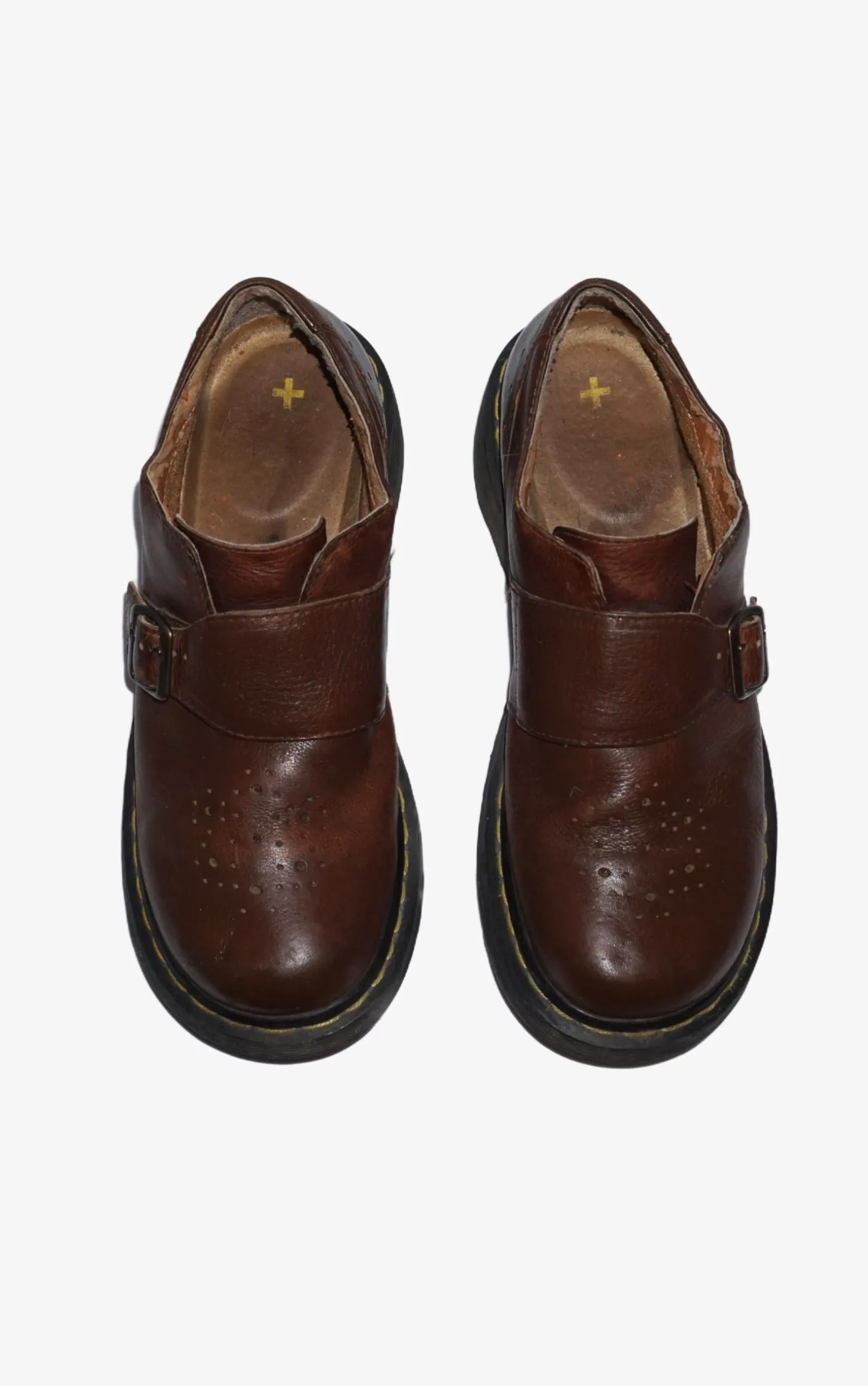 DR.MARTENS Vintage Monk Strap Buckle Chunky Boots