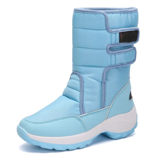 Dyavor Women Fur Waterproof Orthopedic Snow Boots