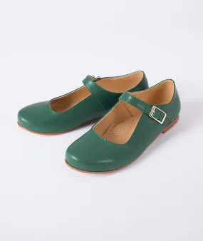Elegant Winter Green Kids Shoes