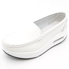 Genuine Leather Nurse Swing Work All Single Star Wedges Women's Shoes