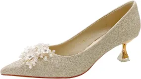 High Heels for Women Pumps Closed Pointed Toe Stiletto Heels Dress Wedding Shoes Comfortable Shiny Heels High Heels for Women Pumps Closed Pointed Toe Stiletto Heels Dress Wedding Shoes Comfortable Shiny Heels