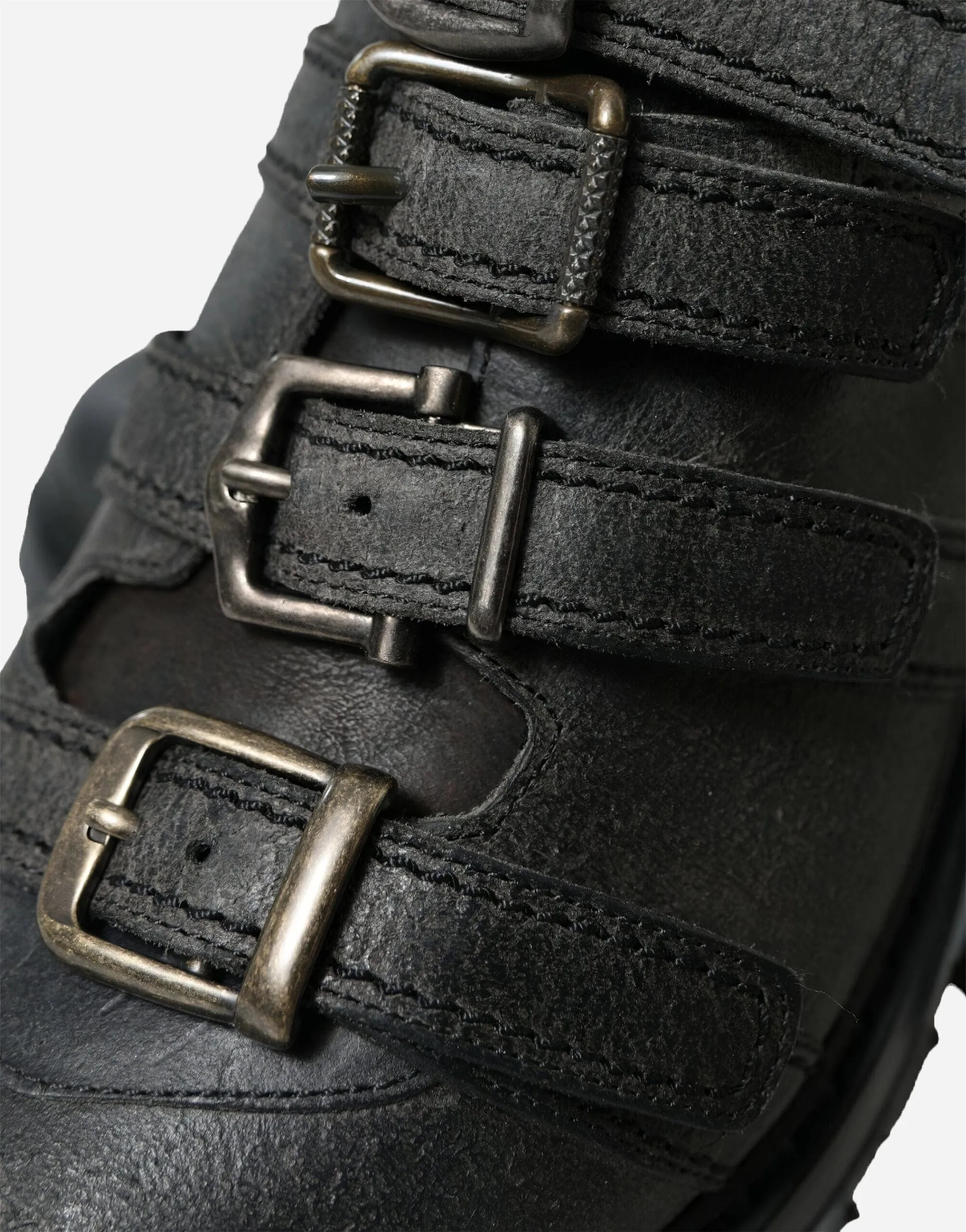 Leather Boots With Buckles