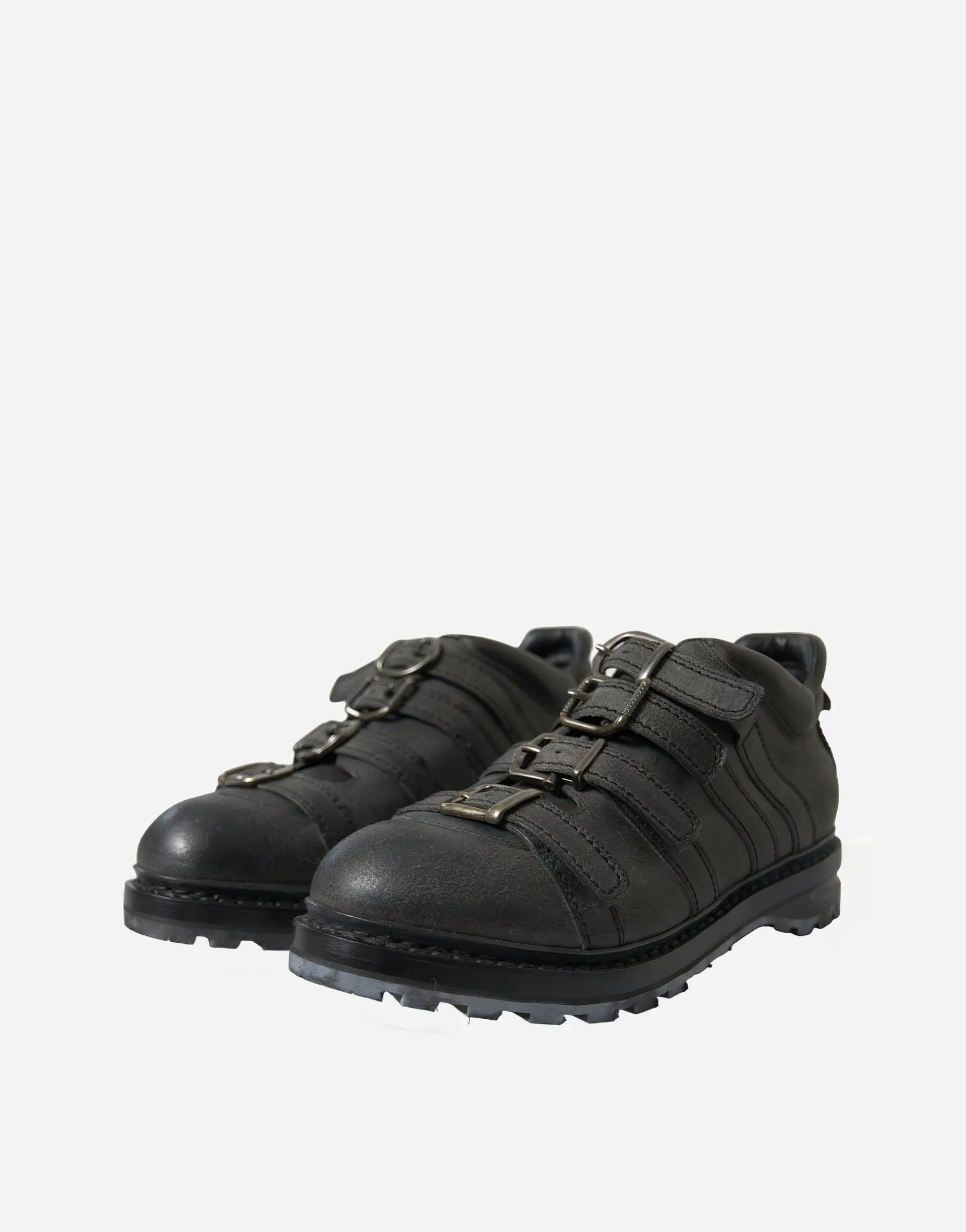 Leather Boots With Buckles