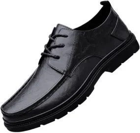 Men's Leather Oxford Dress Shoes Anti-Slip Low Top Non Slip Prom Prom Wedding Breathable Leather Oxford Business Shoes