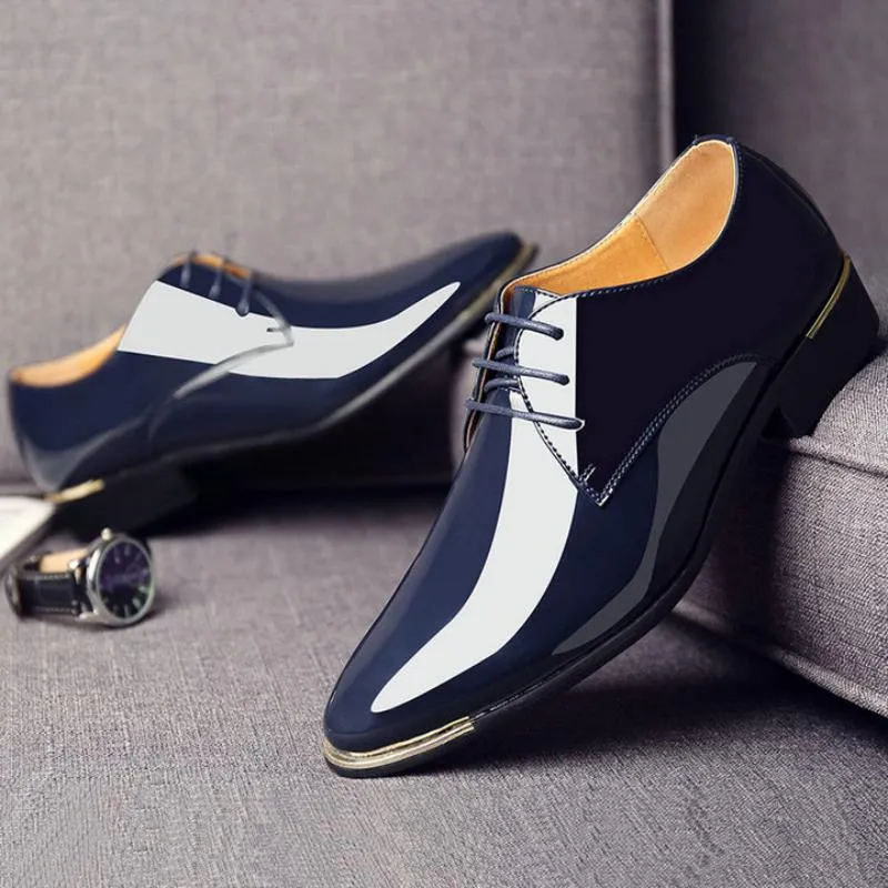 Men's Leather Oxfords With Pointed Toe | Plus Size