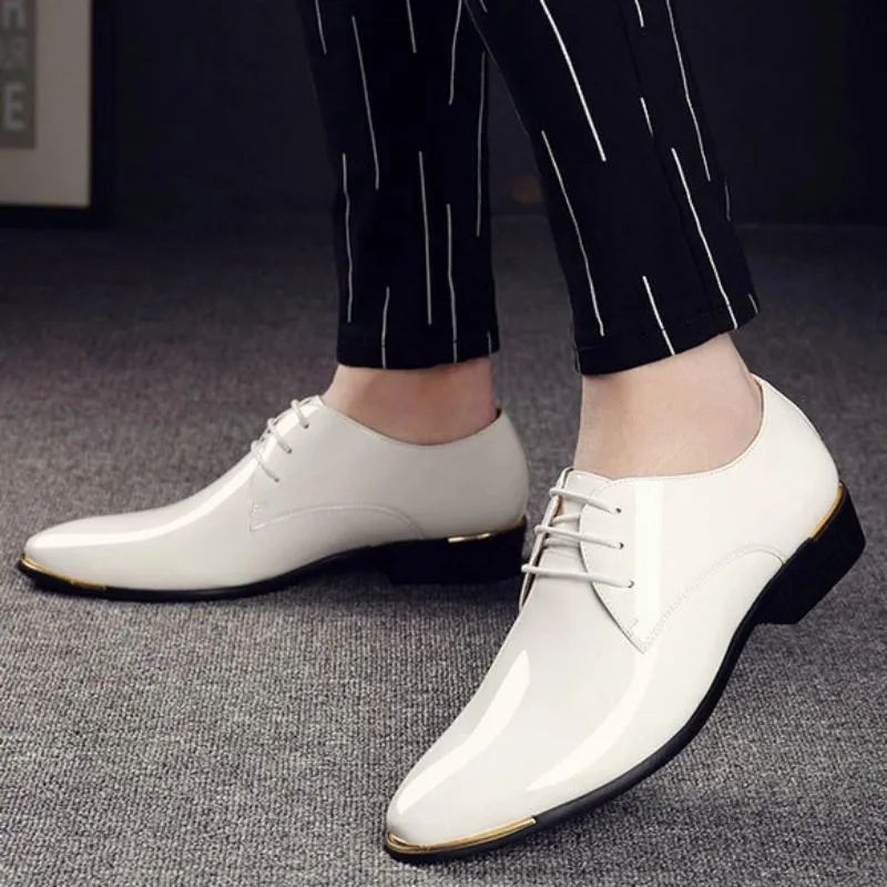 Men's Leather Oxfords With Pointed Toe | Plus Size