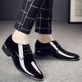 Men's Leather Oxfords With Pointed Toe | Plus Size