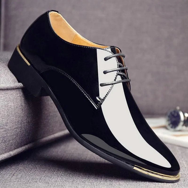 Men's Leather Oxfords With Pointed Toe | Plus Size