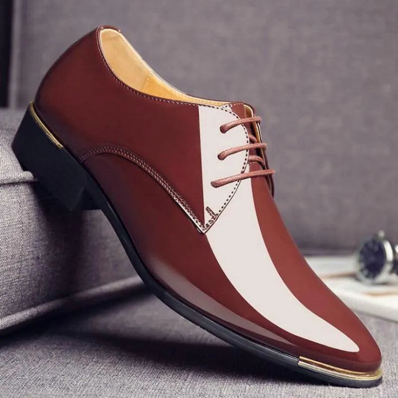 Men's Leather Oxfords With Pointed Toe | Plus Size