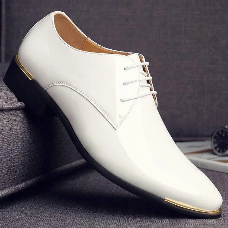 Men's Leather Oxfords With Pointed Toe | Plus Size