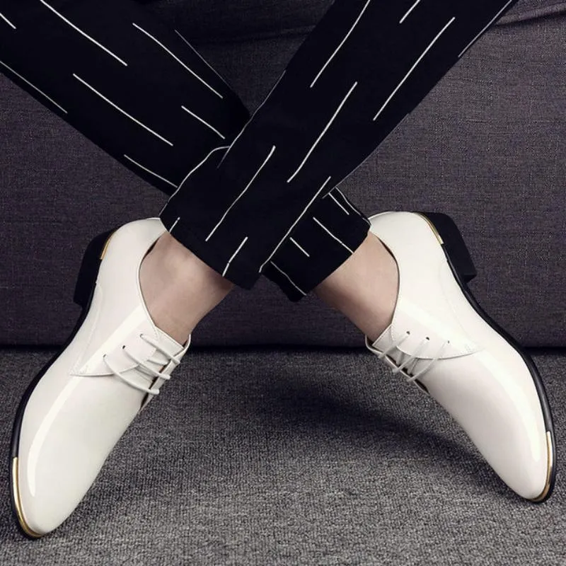 Men's Leather Oxfords With Pointed Toe | Plus Size