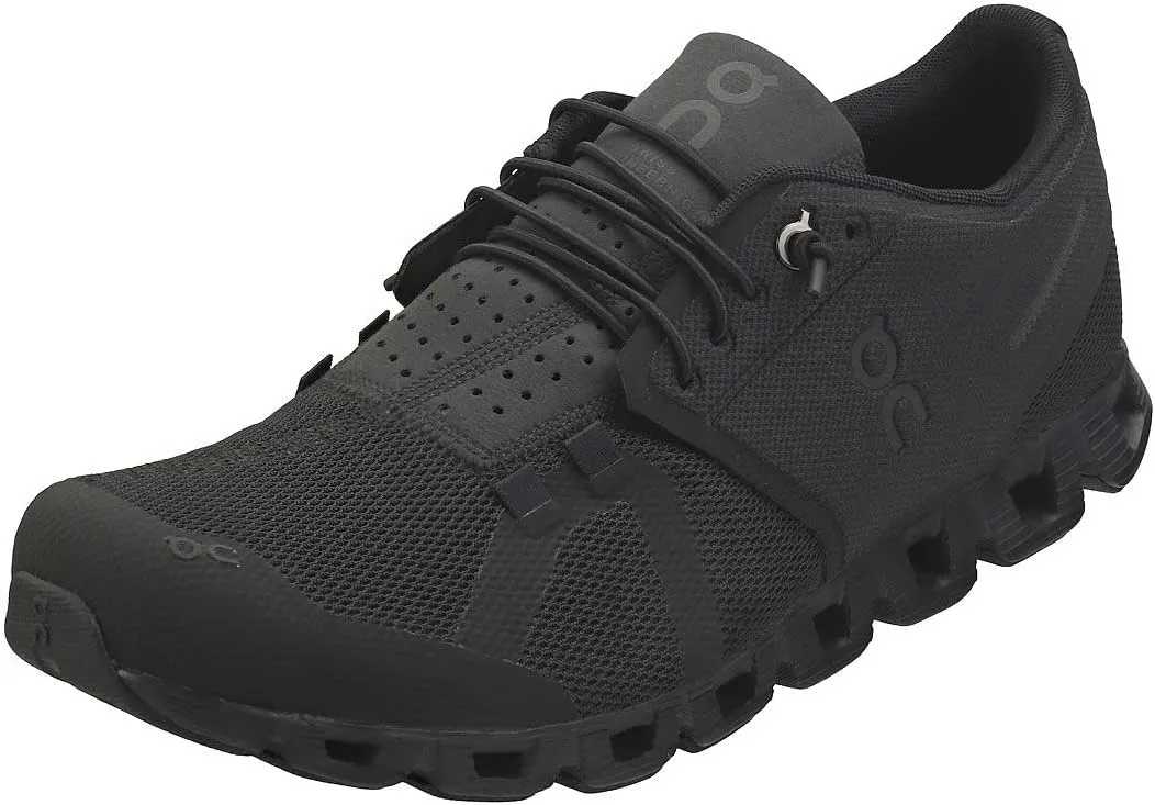 On Running Mens Cloud Black Mesh Trainers 40.5 EU