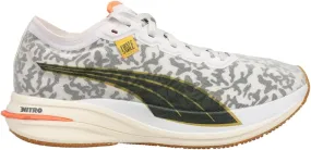 PUMA Womens Deviate Nitro Lace Up Running Sneakers Shoes - Grey - Size 7 M