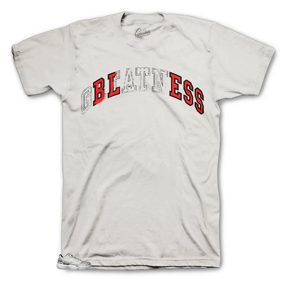 Retro 11 Snakeskin Bone Stitched Shirt