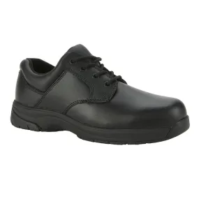 Rocky Mens Black Leather 911 Plain Toe Oxford Shoes 6W