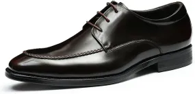 Santimon Mens Oxfords Fomarl Dress Genuine Leather Pionted Toe Derby Fashion Business Casual Porm Wedding Comfortable Walking Shoes for Men
