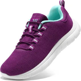 STQ Womens Walking Shoes Slip On Mesh Sneakers Lightweight Comfortable Arch Support STQ Womens Walking Shoes Slip On Mesh Sneakers Lightweight Comfortable Arch Support