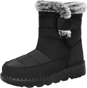 Waterpoof Snow Boots for Men Winter Boots Warm Plush Lined Men's Snow Boots Non Slip Lightweight for Outdoor Hiking