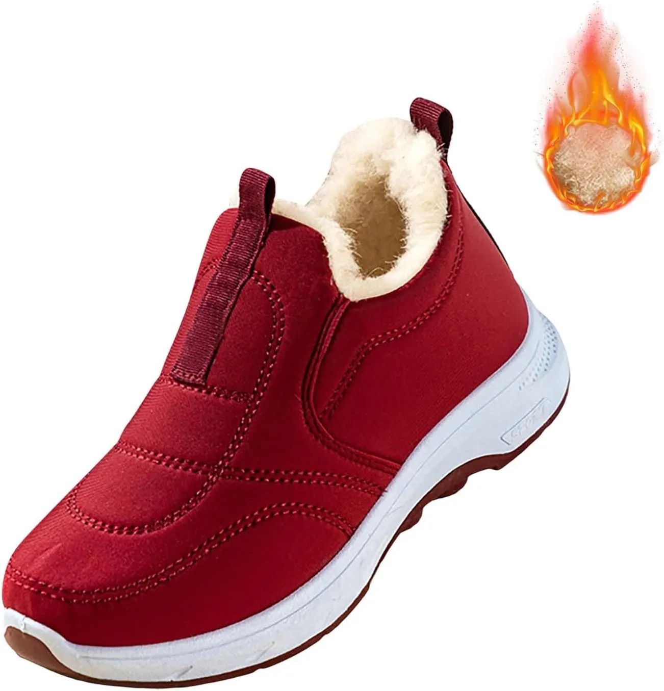 Winter Boots for Women Plush Ankle Boots Waterproof Boots Lightweight Comfortable Stylish Ladies Shoes