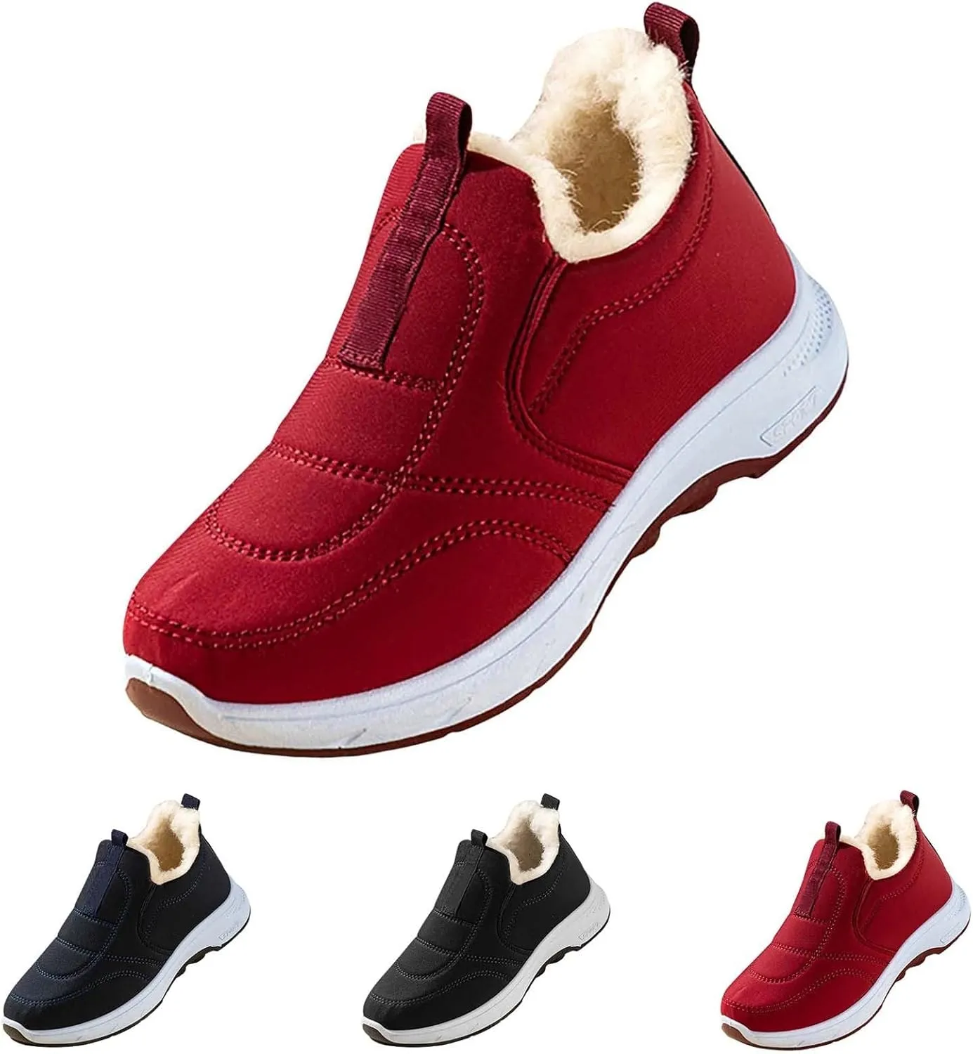 Winter Boots for Women Plush Ankle Boots Waterproof Boots Lightweight Comfortable Stylish Ladies Shoes
