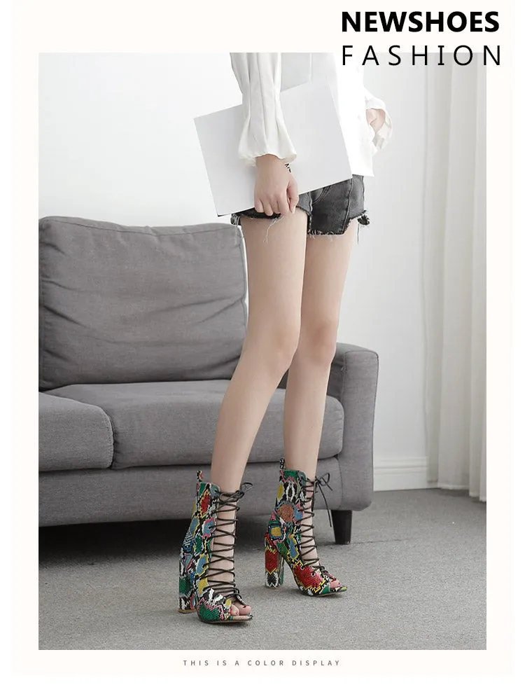 Women Fashion High Heels 10cm Heels Platform Sandals Party Shoes
