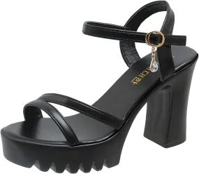 Women Low Chunky Heel Sandals Fashion Solid Color Open Toe Breathable Thick Sole Thick Heel Shoes for Women Sandals